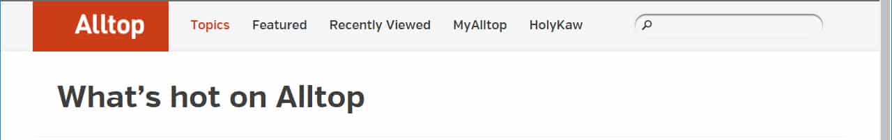 Alltop Blog Aggregator